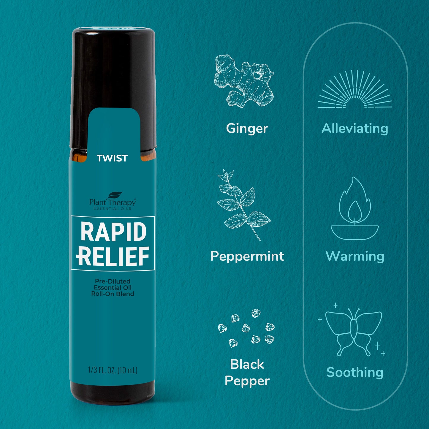 Rapid Relief Essential Oil Blend Pre-Diluted Roll-On
